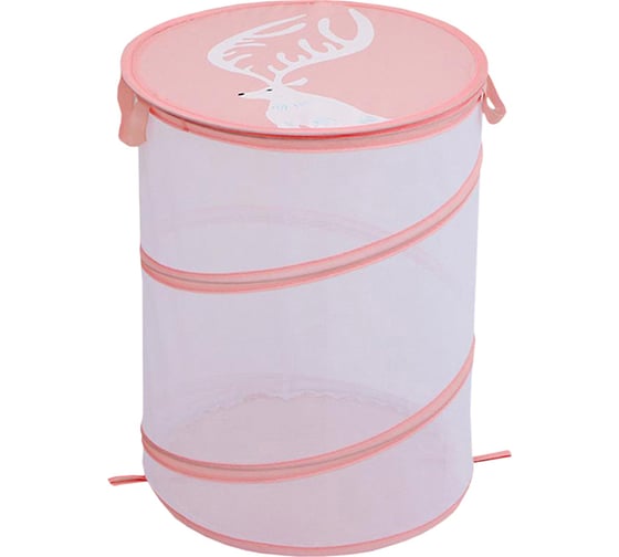 Изображение товара Корзина-сетка на пружине HANDY HOME коралл, 370х370х430 UC-130