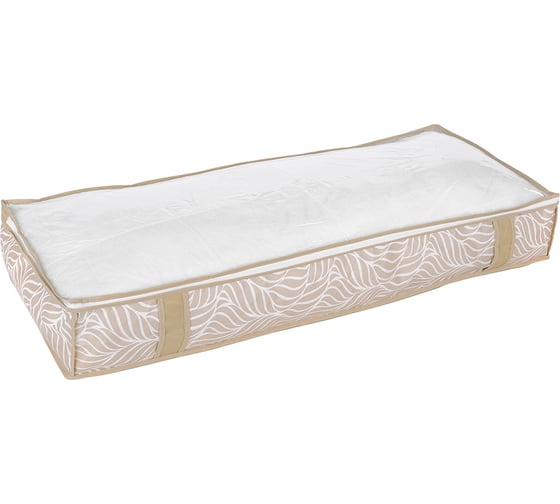 Изображение товара Кофр для хранения HANDY HOME листья, 1070х460х150, бежевый UC-214