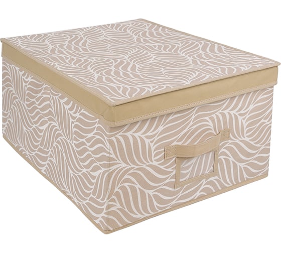 Изображение товара Короб для хранения HANDY HOME листья, 500х400х250, бежевый UC-210