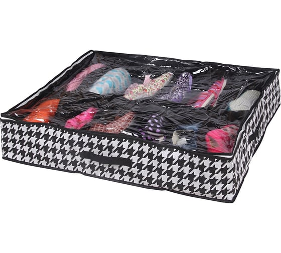 Изображение товара Короб-органайзер HANDY HOME пепита, 12 секций, 750х600х150, черно-белый UC-44