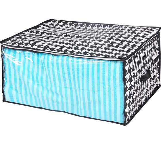 Изображение товара Кофр для хранения HANDY HOME пепита, 600х450х30, черно-белый UC-47