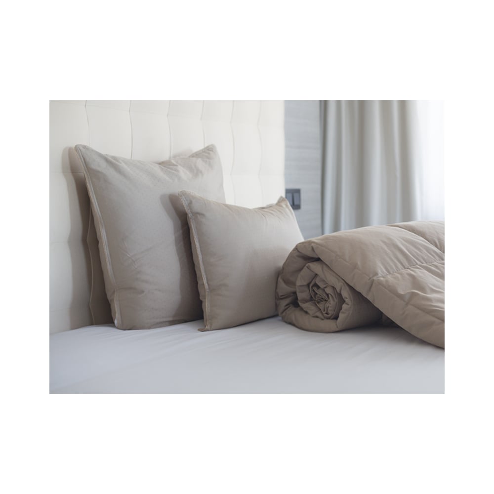 Подушка Мягкий сон одеяло 2 спальное 180х210 см тяжелое волокно полиэфирное 100 г м2 зимнее чехол 100% хлопок сатин