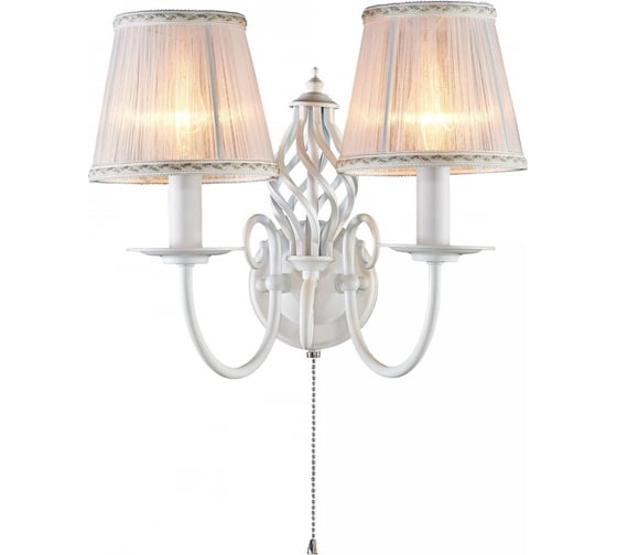 Изображение товара Бра Citilux Ровена с абажурами с выключателем Белое CL427320