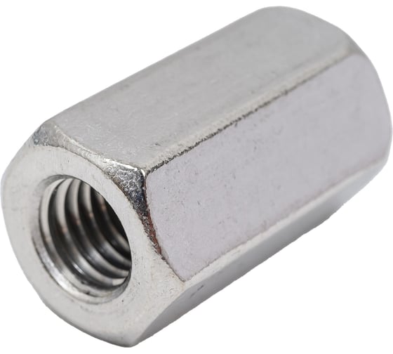 Изображение товара Гайка DINFIX DIN6334 (соединительная\удлиняющая) А2 нерж., М10, 10 шт. 00-00003269