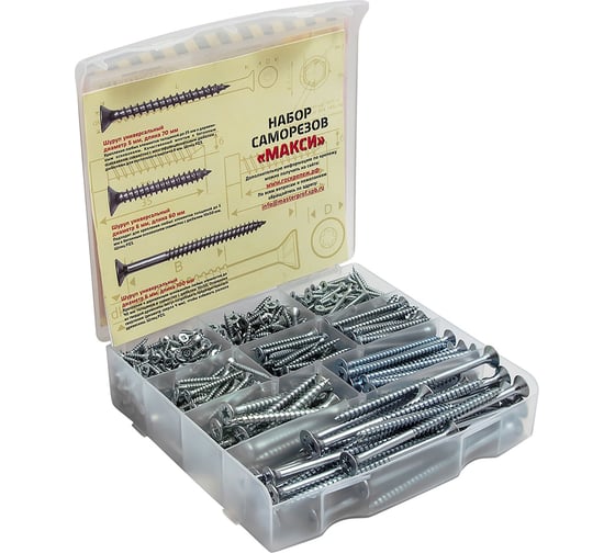 Изображение товара Набор шурупов MasterProf МАКСИ №6 735 штук СЭ.010042