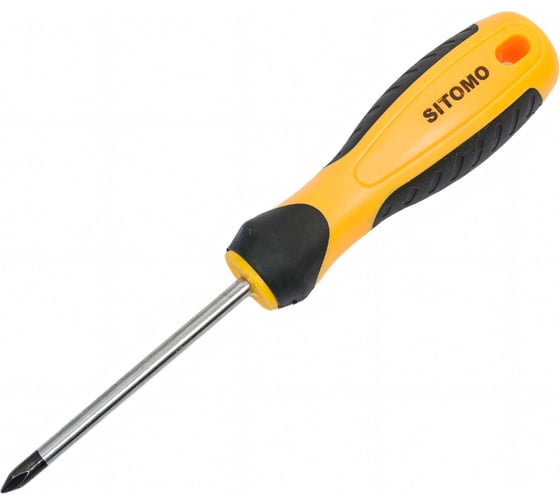 Изображение товара Крестовая отвертка SITOMO PH1х5x75, общая длина 170 мм, CrV 856474
