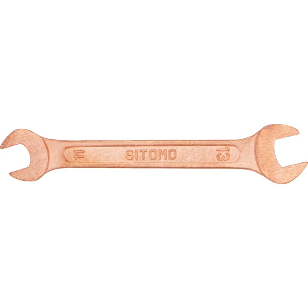 Гаечный двусторонний рожковый ключ SITOMO ключ гаечный рожковый sitomo 41x46 мм sit оксидированный двусторонний черный