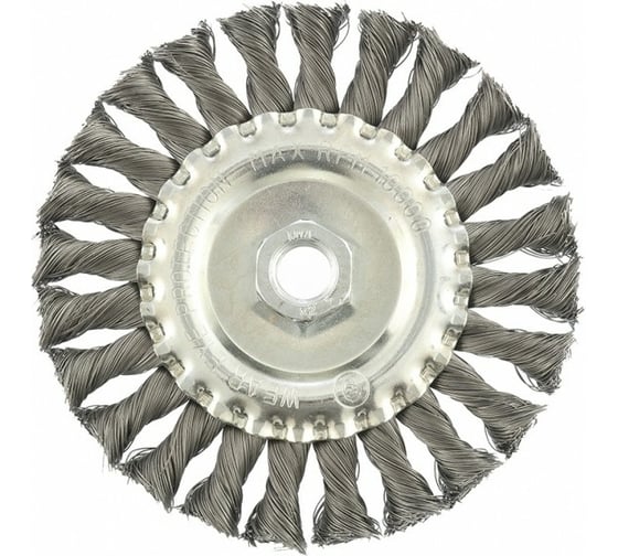 Изображение товара Щетка плоская для УШМ (125 мм; М14; крученая проволока 0.35 мм) MATRIX 74633