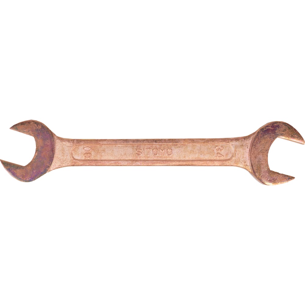 Омедненный двусторонний рожковый ключ SITOMO, размер 30