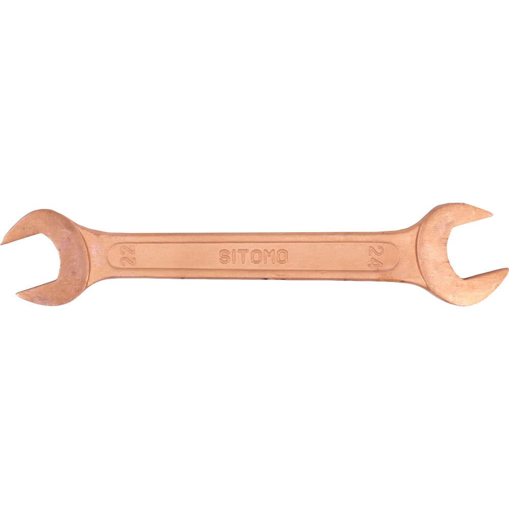Омедненный двусторонний рожковый ключ SITOMO ключ рожковый sitomo sit 12x14 мм