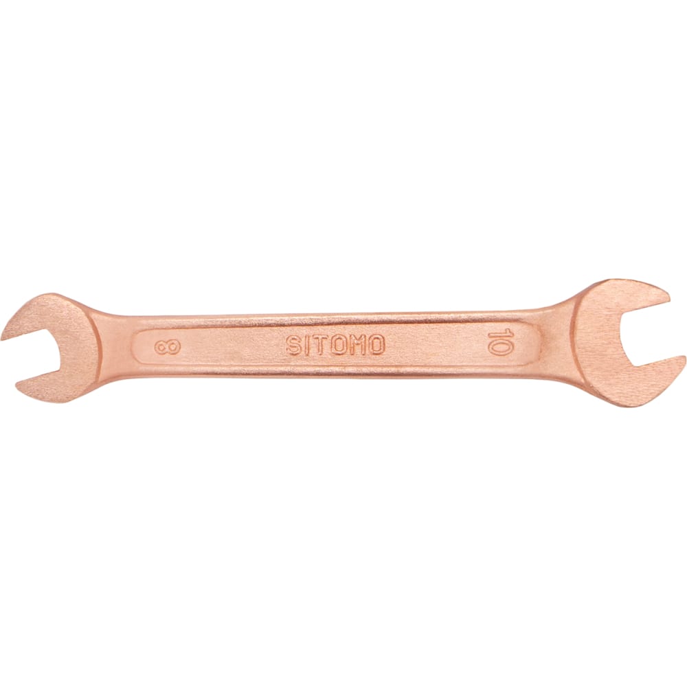 Омедненный двусторонний рожковый ключ SITOMO, размер 8