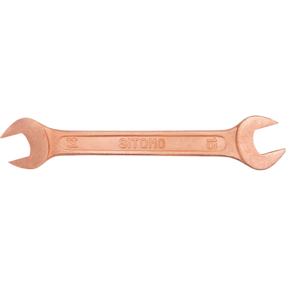 Гаечный рожковый двусторонний ключ SITOMO, размер 14 779485 - фото 1