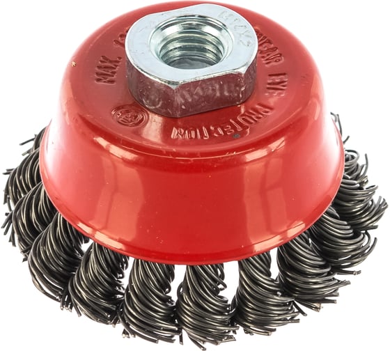 Изображение товара Щетка чашечная для УШМ (75 мм; М14; крученая проволока 0.8 мм) MATRIX 74622