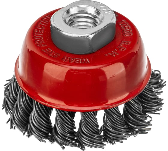 Изображение товара Щетка чашечная для УШМ (65 мм; М14; крученая проволока 0.8 мм) MATRIX 74621