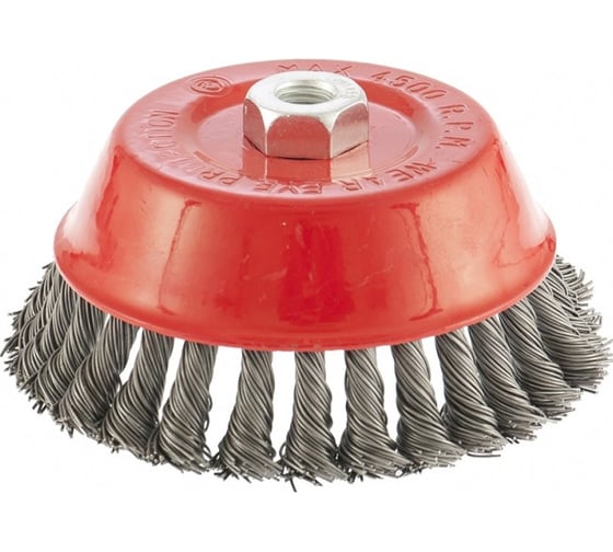 Изображение товара Щетка чашечная для УШМ (150 мм; М14; крученая проволока  0.8 мм) MATRIX 74626