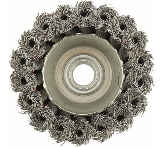 Изображение товара Щетка чашечная для УШМ (75 мм; М14; крученая проволока 0.35 мм) MATRIX 74614