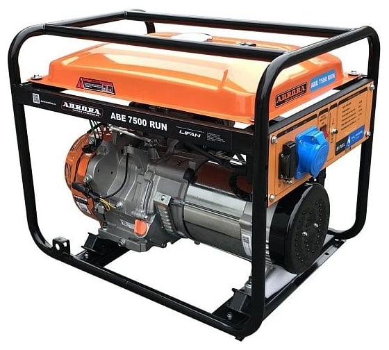 Изображение товара Генератор Aurora ABE 7500 RUN 7.5 кВт, 230 В, бензин+газ, увеличенный бак 13л 34117