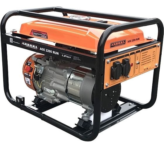 Изображение товара Генератор Aurora AGE 2200 RUN 2.2 кВт, 230 В, бензин, увеличенный бак 9л 34113