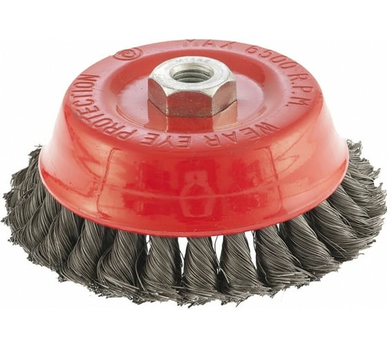 Изображение товара Щетка чашечная двухрядная (125 мм; М14, крученая проволока 0,35 мм) для УШМ MATRIX 74678
