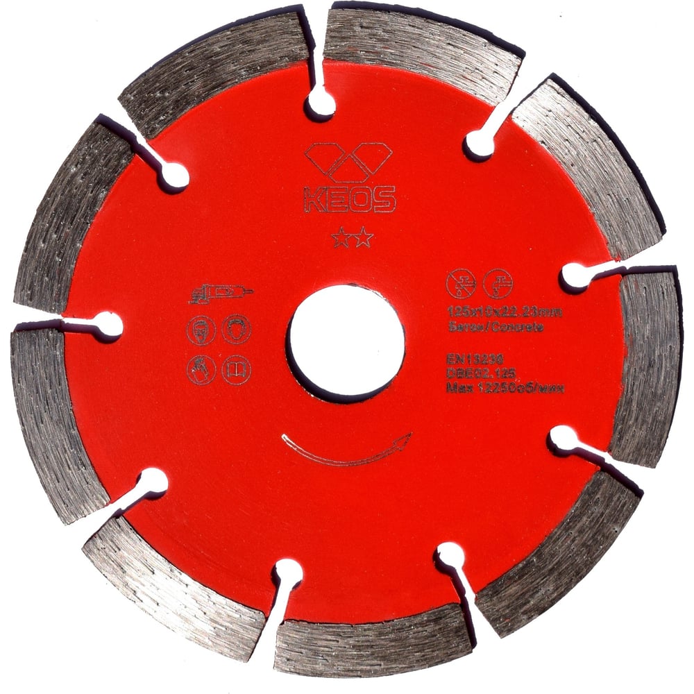 Сегментный алмазный диск по бетону KEOS алмазный диск о граниту и бетону keos