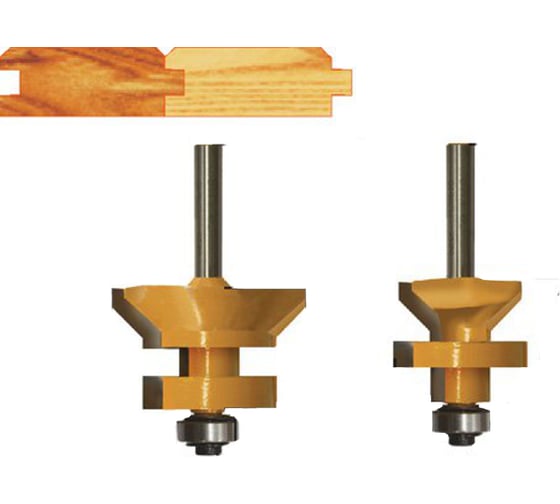 Изображение товара Набор фрез для изготовления вагонки (2 шт; хвостовик 8 мм) Энкор 10607