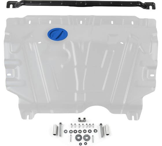 Изображение товара Защита картера и кпп Rival увеличенная, для haval jolion 2021-н.в., алюминий 3 мм 333.9431.1