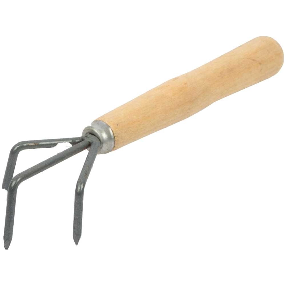 Изображение товара Рыхлитель FORT 3 зуба с деревянной ручкой для сада и газона