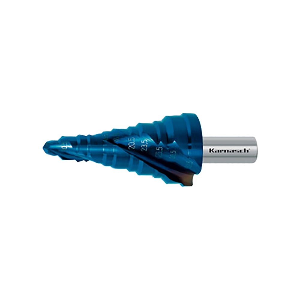 Изображение товара Сверло ступенчатое Karnasch 7-32.5 мм HSS-E диаметр хвостовика 12 мм