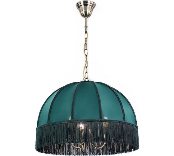 Изображение товара Подвесная люстра Citilux Базель с зелёным абажуром CL407132