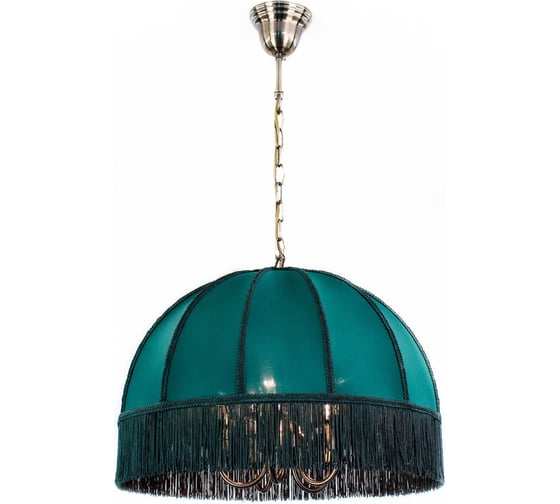 Изображение товара Подвесная люстра Citilux Базель с зелёным абажуром CL407152