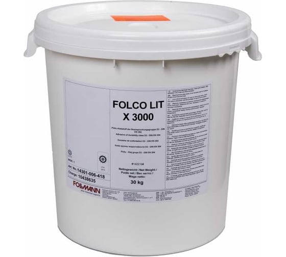 Изображение товара Клей Follmann FOLCO LIT X 3000 (ведро 30 кг) 14301-088-418-11