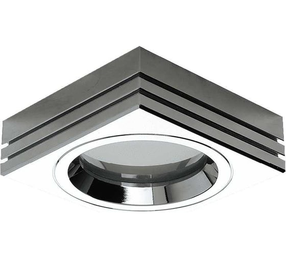 Изображение товара Встраиваемая рамка DesignLed Nc722-2-ch хром mr16 (wp-sq-ch) NC722-2CH