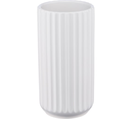 Изображение товара Декоративная ваза Вещицы рельеф, 95х95х180, белый Cha7-M