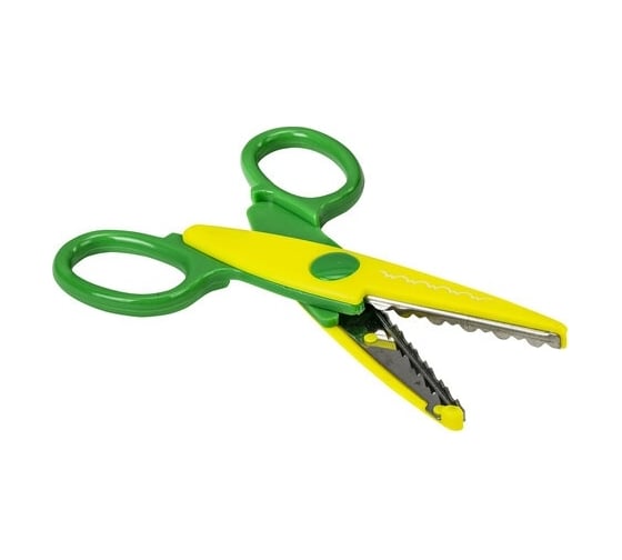 Изображение товара Ножницы ПИФАГОР 135 мм, фигурное лезвие, ассорти 230938