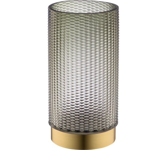 Изображение товара Декоративная ваза из цветного стекла с золотым напылением Вещицы 125х125х240, серый CSA-10L