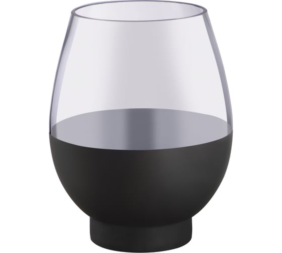 Изображение товара Декоративная ваза из стекла с напылением Вещицы 192х192х250, серо-черный CSA-15L