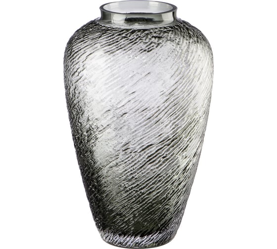 Изображение товара Декоративная ваза из дымчатого стекла Вещицы 165х165х270, серый CSA-8M