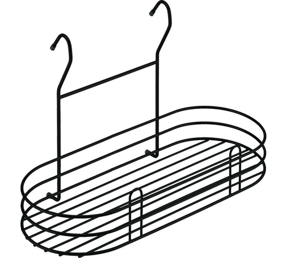 Изображение товара Полка lemax овальная, черный матовый LE 560 BL