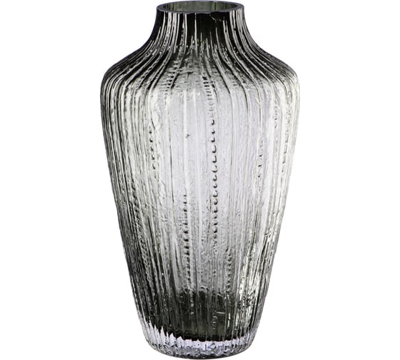 Изображение товара Декоративная ваза из дымчатого стекла Вещицы 170х170х310, серый CSA-8L