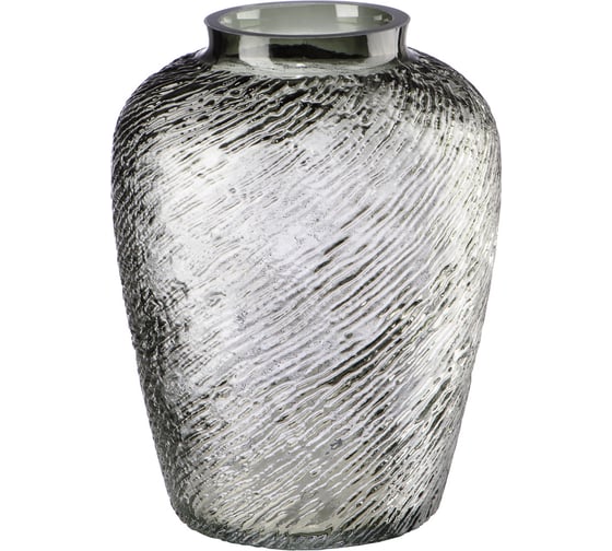 Изображение товара Декоративная ваза из дымчатого стекла Вещицы 165х165х220, серый CSA-8S