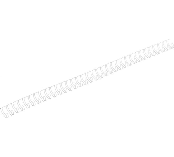 Изображение товара Пружины для переплета ProMega office металл 9,5 мм белые 100 шт в упаковке для сшивания 75 листов 129339