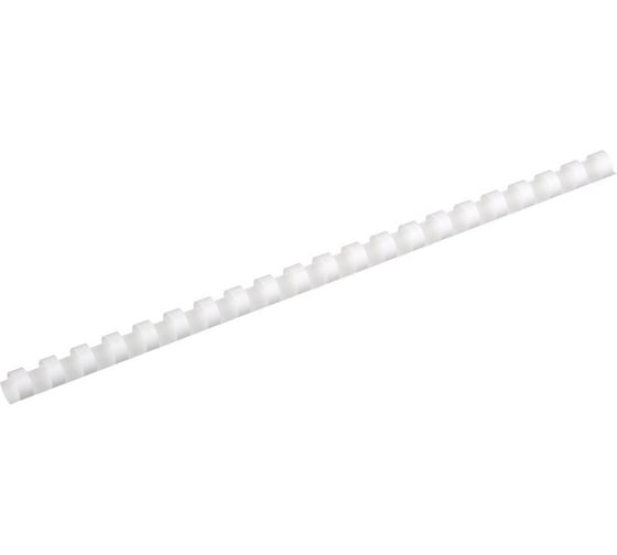 Изображение товара Пружины для переплета ProMega office пластик 12 мм белые 100 шт в упаковке для сшивания 80 листов 255087