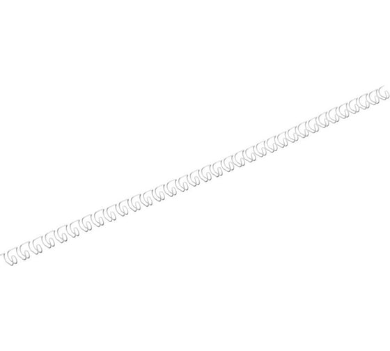 Изображение товара Пружины для переплета ProMega office металл 4,8 мм белые 100 шт в упаковке для сшивания 30 листов 129338