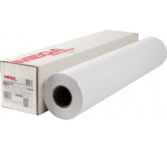 Изображение товара Широкоформатная бумага ProMEGA engineer 80 гкв.м, длина 175 м, ширина 841 мм, диаметр втулки 76 мм 87405