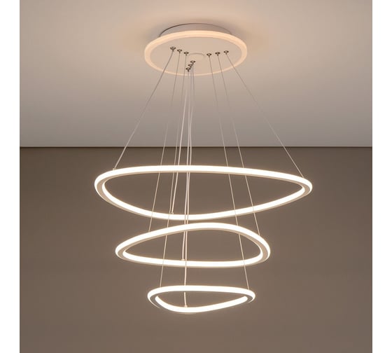 Изображение товара Умная подвесная люстра Citilux Неон Смарт RGB Белая CL731A330E