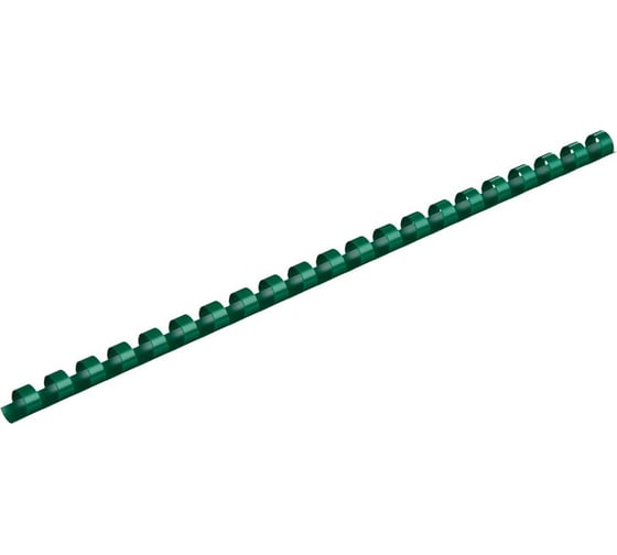 Изображение товара Пружины для переплета ProMega office пластик 10 мм зеленый 100 шт в упаковке для сшивания 55 листов 255082