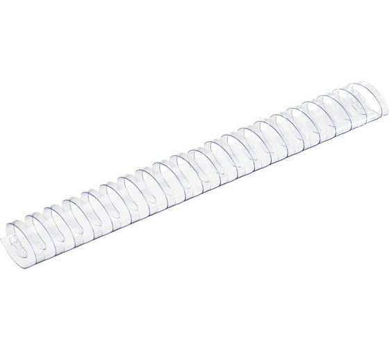 Изображение товара Пружины для переплета ProMega office пластик 38 мм прозрачный 50 шт в упаковке для сшивания 340 листов 255115