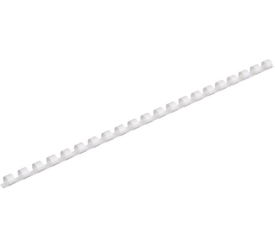 Изображение товара Пружины для переплета ProMega office пластик 8 мм белые 100 шт в упаковке для сшивания 40 листов 255076