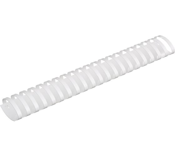 Изображение товара Пружины для переплета ProMega office пластик 45 мм белые 50 шт в упаковке для сшивания 410 листов 255117