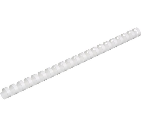 Изображение товара Пружины для переплета ProMega office пластик 19 мм белые 100 шт в упаковке для сшивания 150 листов 255101